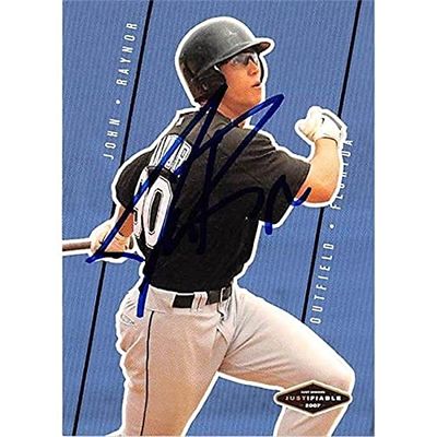 Autograph Warehouse 444412 University of Florida 2007 Just Minors JF35 Josh Raynor Autographed Baseball Card