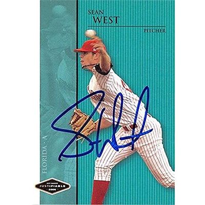 Autograph Warehouse 444245 University of Florida 2004 Just Minors JF49 Sean West Autographed Baseball Card