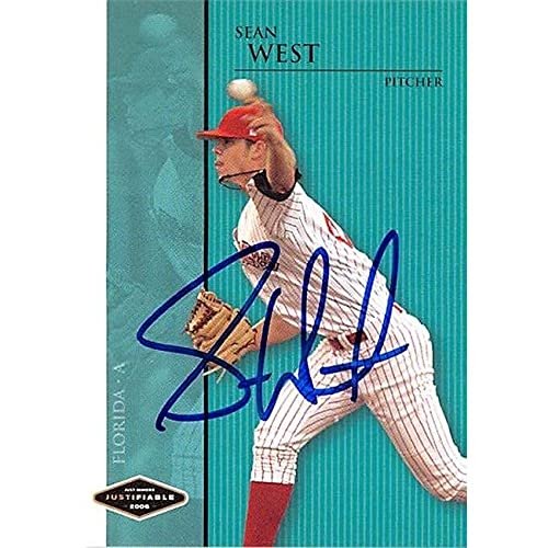 Autograph Warehouse 444245 University of Florida 2004 Just Minors JF49 Sean West Autographed Baseball Card