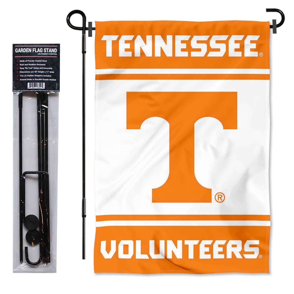 College Flags & Banners Co. Tennessee Volunteers Garden Flag and Pole Holder Set