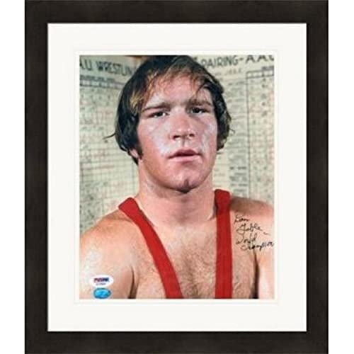 Autograph Warehouse 398708 8 x 10 in. Dan Gable Autographed Photo - 19 PSA Matted & Framed