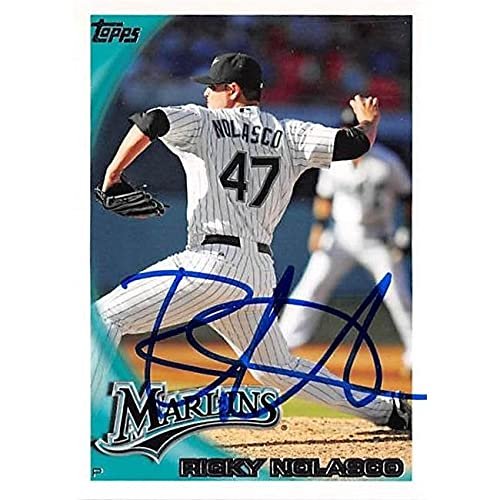 Autograph Warehouse 444080 University of Florida 2010 Topps 213 Ricky Nolasco Autographed Baseball Card