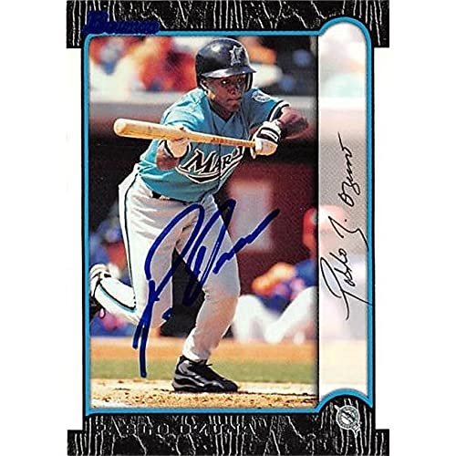Autograph Warehouse 444135 University of Florida 1999 Topps Bowman 351 Pablo Ozuna Autographed Baseball Card