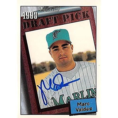Autograph Warehouse 444425 University of Florida 1994 Topps 750 Gold Draft Pick Marc Valdes Autographed Baseball Card
