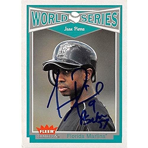 Autograph Warehouse 444177 University of Florida 2004 Fleer Tradition 1 World Series Juan Pierre Autographed Baseball Card