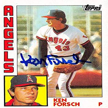 Autograph Warehouse 570494 California Angels44; SC Ken Forsch Autographed Baseball Card - 1984 Topps No.765