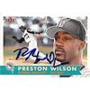 Autograph Warehouse 444242 University of Florida 2001 Fleer Tradition 35 Preston Wilson Autographed Baseball Card view 1