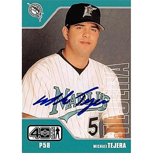 Autograph Warehouse 444336 University of Florida 2000 Upper Deck Fortyman 801 Michael Tejera Autographed Baseball Card