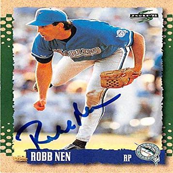 Autograph Warehouse 444099 University of Florida 1995 Score 187 Robb NEN Autographed Baseball Card