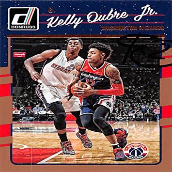 Autograph Warehouse 344417 Kelly Oubre Jr. Autographed Basketball Card - Washington Wizards 2016 Donruss No. 144