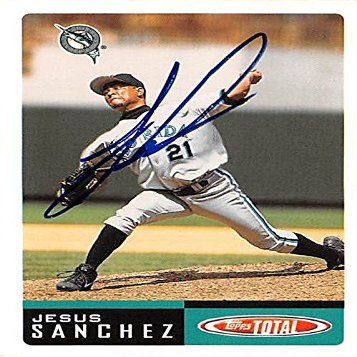 Autograph Warehouse 444355 University of Florida 2002 Topps Total 224 Jesus Sanchez Autographed Baseball Card