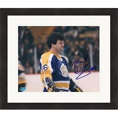 Autograph Warehouse 420714 Marcel Dionne Autographed 8 x 10 in. Photo Los Angeles Kings No.1 Matted & Framed