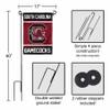 College Flags & Banners Co. USC Gamecocks Garden Flag and Pole Holder Set view 2