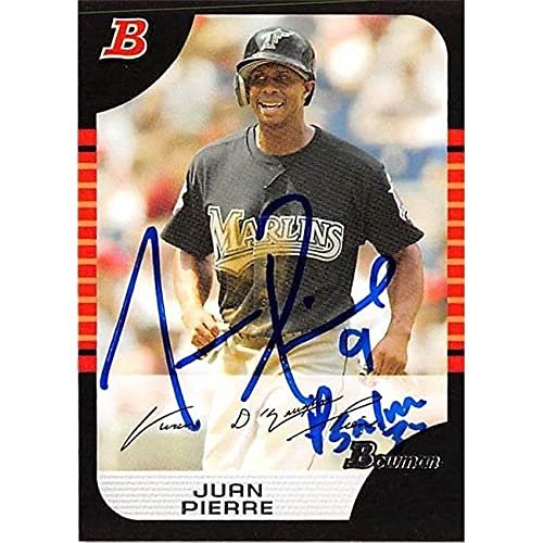 Autograph Warehouse 444189 University of Florida 2005 Topps Bowman 11 Juan Pierre Autographed Baseball Card
