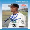 Autograph Warehouse 444142 University of Florida 2002 Fleer Platinum 155 Pablo Ozuna Autographed Baseball Card view 1