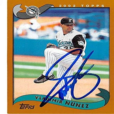 Autograph Warehouse 444125 University of Florida 2002 Topps 46 Vladimir Nunez Autographed Baseball Card