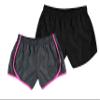 Cheetah Women's 2 Pack Woven Workout and Lounge Short Set - Womens Shorts for Summer, Yoga, Gym, Running - Grey/Black, Small view 1