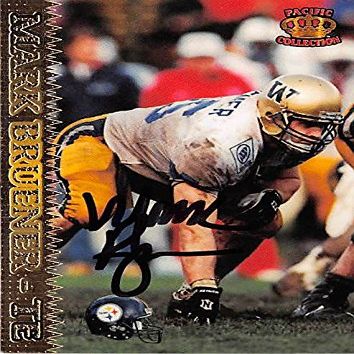 Sports Memorabilia Autograph Warehouse 377731 Mark Bruener Autographed Football Card - University of Washington Huskies TE 1995 Pacific Crown Royale No.67 Rookie
