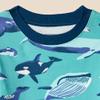 Amazon Essentials Boys' Snug-Fit Cotton Pajama Set, Pack of 2, Under the Sea, 8 view 4