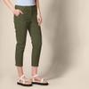 Amazon Essentials Women's Mid-Rise Slim-Fit Stretchy Cropped Tapered Leg Khaki Pants (Available in Plus Size), Dark Olive, 14 view 2