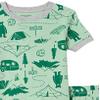 Amazon Essentials Boys' Snug-Fit Cotton Pajamas Sleepwear Sets, 4-Piece Happy Camper Shorts Set, XX-Large view 3