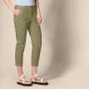 Amazon Essentials Women's Mid-Rise Slim-Fit Stretchy Cropped Tapered Leg Khaki Pants (Available in Plus Size), Washed Olive, 0 view 3