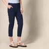 Amazon Essentials Women's Mid-Rise Slim-Fit Stretchy Cropped Tapered Leg Khaki Pants (Available in Plus Size), Navy, 0 view 2