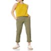 Amazon Essentials Women's Slim Fit, Straight leg Stretch Twill Chino Pant, Washed Olive, 10 view 4
