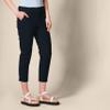 Amazon Essentials Women's Mid-Rise Slim-Fit Stretchy Cropped Tapered Leg Khaki Pants (Available in Plus Size), Black, 30 Plus view 3