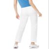 Amazon Essentials Women's Slim Fit, Straight leg Stretch Twill Chino Pant, White, 6 view 2
