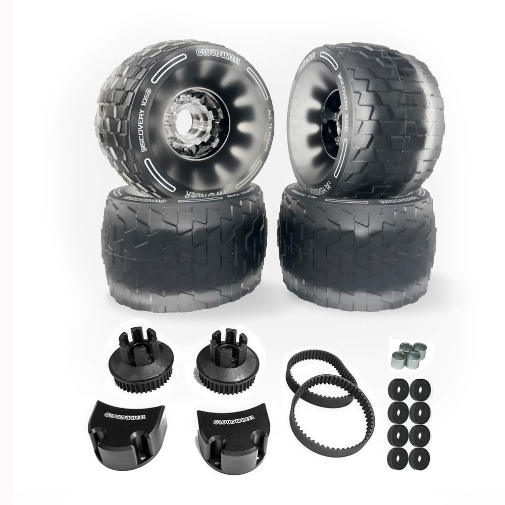 IWONDER Cloud Wheel Discovery 105mm/120mm for Evolve Boards Wheels and Pulley Conversion Kit