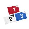 KINGTOP Numbered Golf Flag 8x6 Inch  Premium Dual-layer 420D Nylon, Double Sided Printing, Tube Inserted  Mini Practice Putting Green Flags for Yard, Mixed Color #1-3 view 1