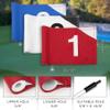 KINGTOP Numbered Golf Flag 8x6 Inch  Premium Dual-layer 420D Nylon, Double Sided Printing, Tube Inserted  Mini Practice Putting Green Flags for Yard, Mixed Color #1-3 view 3
