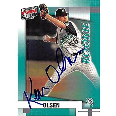 Autograph Warehouse 444154 University of Florida 2002 Donruss Fan Club 238 Kevin Olsen Autographed Baseball Card