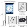 College Flags & Banners Co. North Carolina Tar Heels Garden Flag and Pole Holder Set view 2