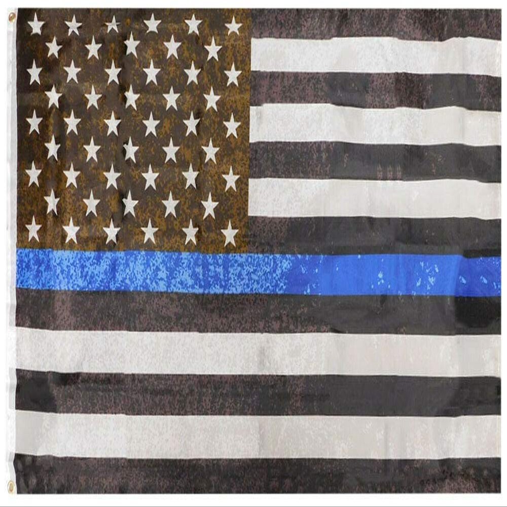 3'x5' Thin Blue Line Police Lives Matter Law Enforcement American USA US Flag
