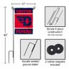 College Flags & Banners Co. Dayton Flyers Garden Flag and Flag Stand Pole Holder Set view 2