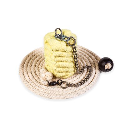 Fire Rope Dart  3 Inch Woven Kevlar MoonBlaze Head  12 Foot Cotton Rope Lead/Leash  Martial Arts, Meteor Hammer, Flow, Spinning, Circus, Dance Prop  for Festivals & Performances  by FIRE MECCA