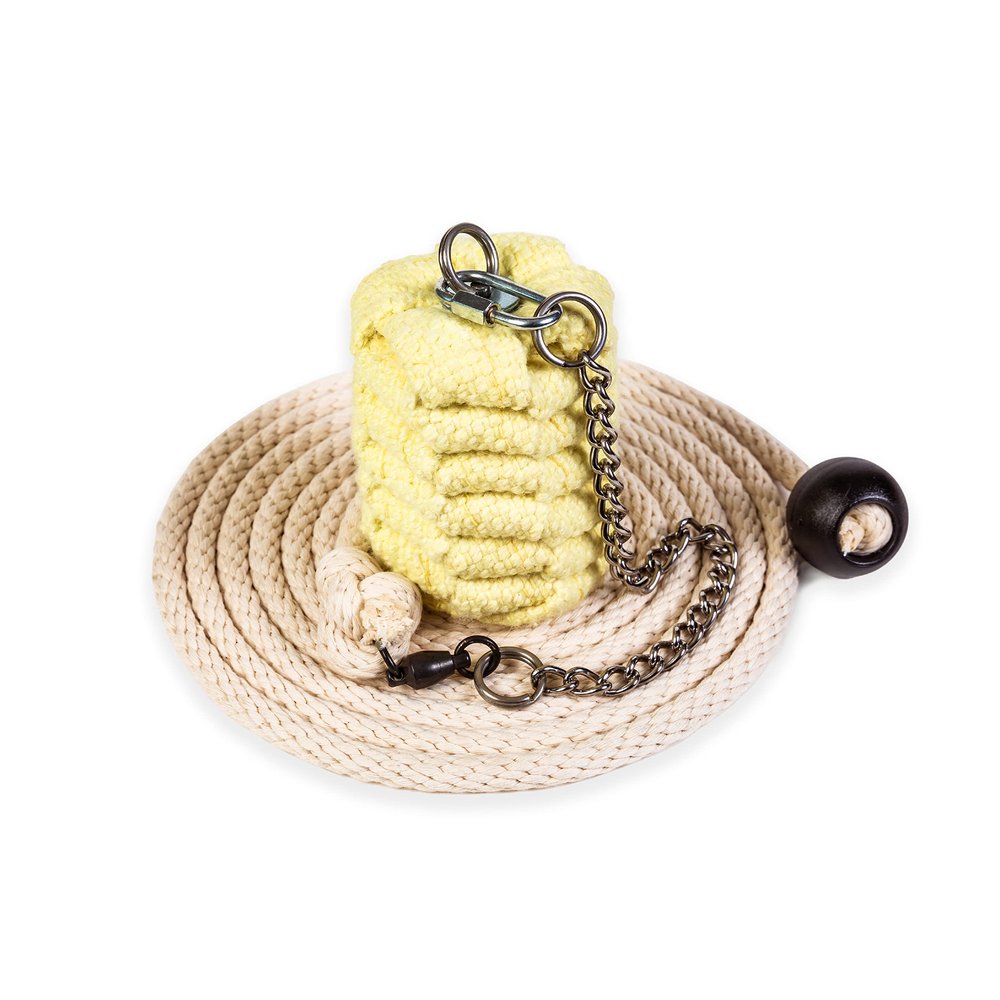 Fire Rope Dart 3 Inch Woven Kevlar MoonBlaze Head 12 Foot Cotton Rope Lead/Leash Martial Arts, Meteor Hammer, Flow, Spinning, Circus, Dance Prop for Festivals & Performances by FIRE MECCA