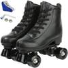 Jessie Leather Roller Skates - Women's & Men's Adjustable Four-Wheel Premium Roller Skates - Black Wheels, Size 7.5 view 1