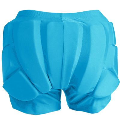 Reomoto Kids Hip Protection Pads Shorts - EVA 3D Padded Hip Bone Protection Pants for Teenagers (Blue, M)