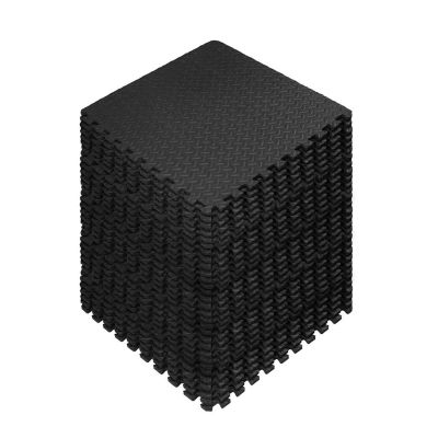 HayWHNKN 0.5" Thick Multipurpose Puzzle Exercise Mat EVA Foam Floor Tiles 54 Pcs for Gymnastics and Home Gym Protective Flooring
