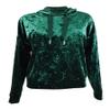 Alfani Women's Velvet Sleep Hoodie (XS, Pine Velvet) view 1
