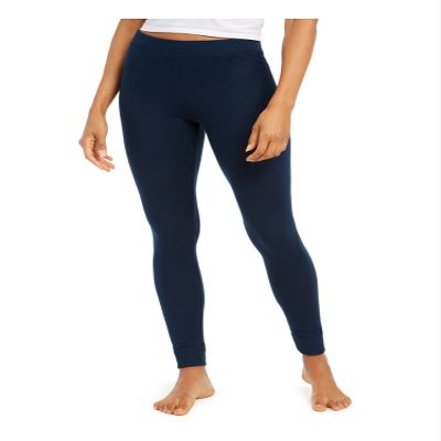Alfani Womens Knit Leggings Sleep Pant Blue M