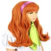 karlery Kids Girls Long Curly Orange Wig with Bangs Halloween Cosplay Costume Wig (Free Purple Headband and Wig Cap) view 1