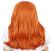 karlery Kids Girls Long Curly Orange Wig with Bangs Halloween Cosplay Costume Wig (Free Purple Headband and Wig Cap) view 4