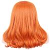 karlery Adult Women Long Curly Orange Bangs Wig Halloween Cosplay Costume Party Wig (Free Purple Headband and Wig Cap) view 4