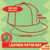 #Bargeboard - Leather Hashtag Black Patch Engraved Trucker Hat, Grey-White, One Size view 3
