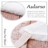Aularso Womens Faux Fur Shawl and Wraps Bridal Fur Stole Ribbon Fur Cape Soft Faux Shawl for Bride and Bridesmaids (White) view 4