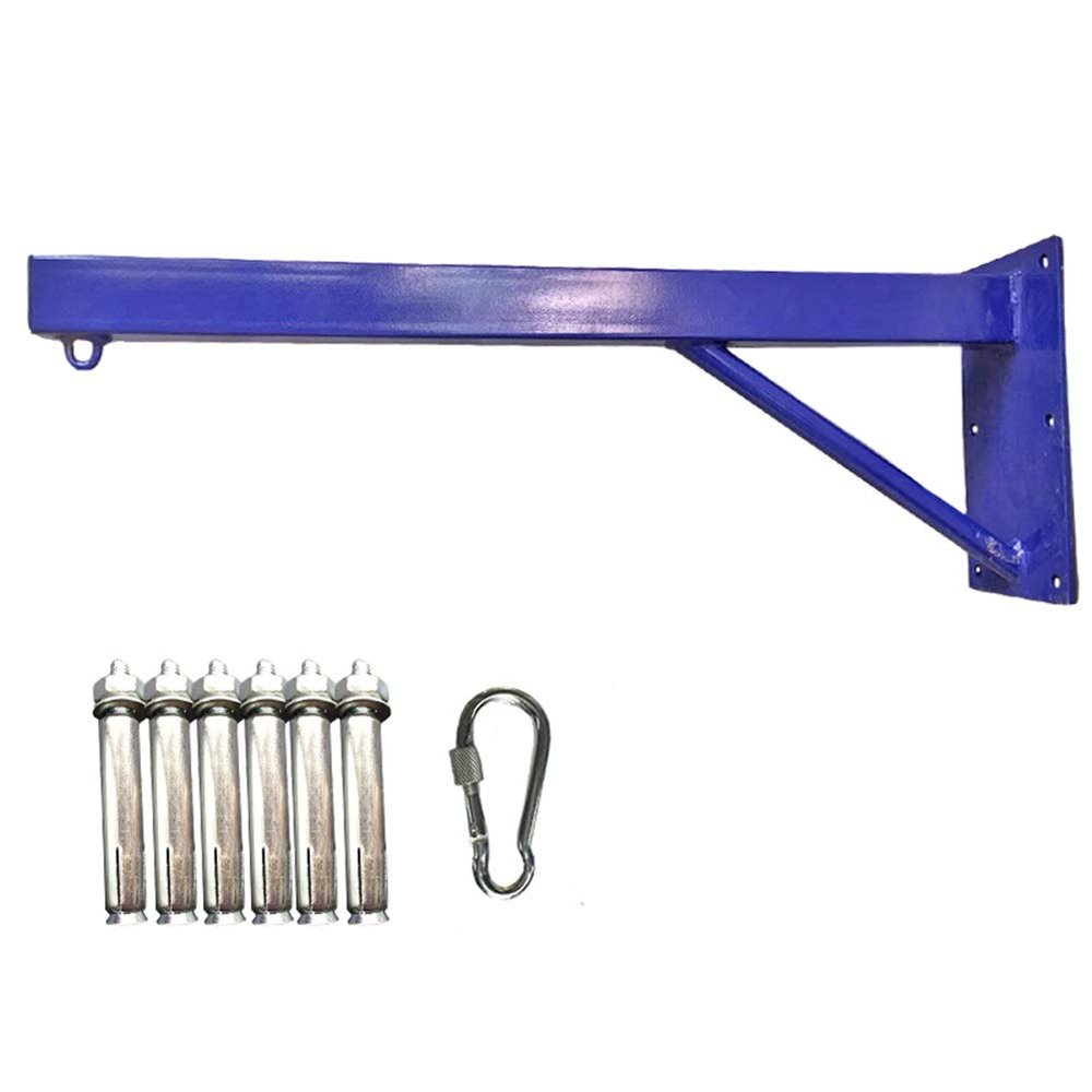 SHIJINHAO Heavy Punch Bag Wall Bracket Boxing Training Boom Hanging Hanger Sandbag Holder Thicken Load Bearing Rings Bracket Abdominal Training Accessories (Color : Purple, Size : 100x30cm)